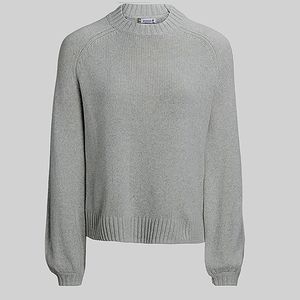 NWT Smartwool Women's Cozy Lodge Bell Sweater Small (S) Light Gray/Ash Heather